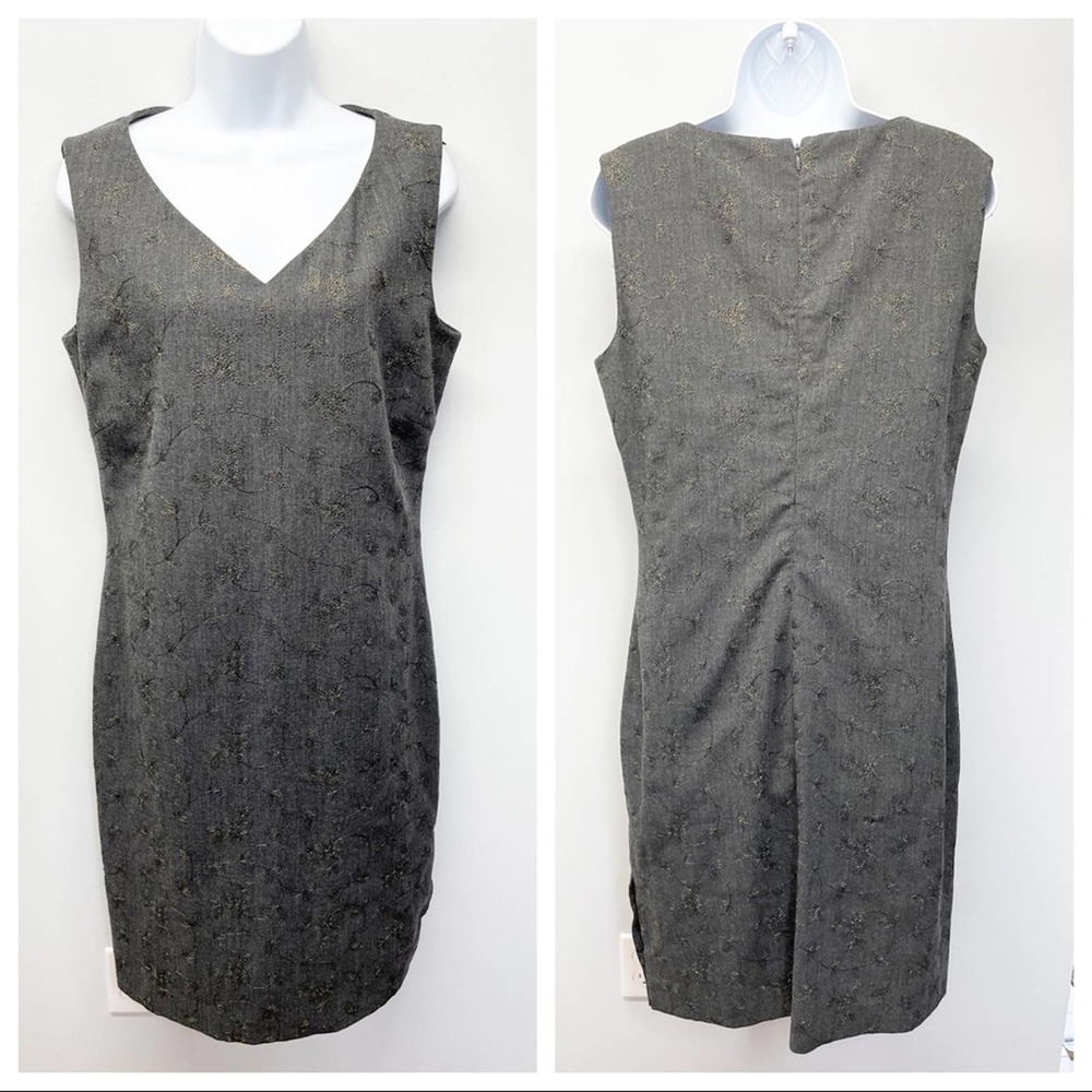 Tommy Hilfiger Italy Gray Virgin Wool Dress 12